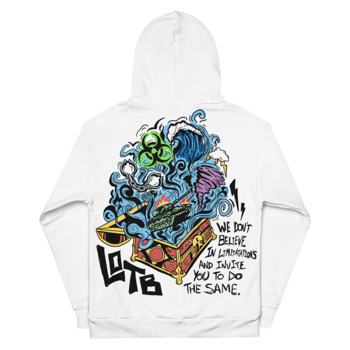 LOTB Pandora's Box Unisex Hoodie (WHITE)