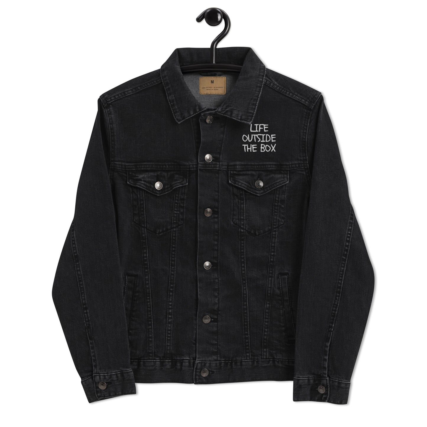 LOTB Unisex Denim Jacket (White Logo)