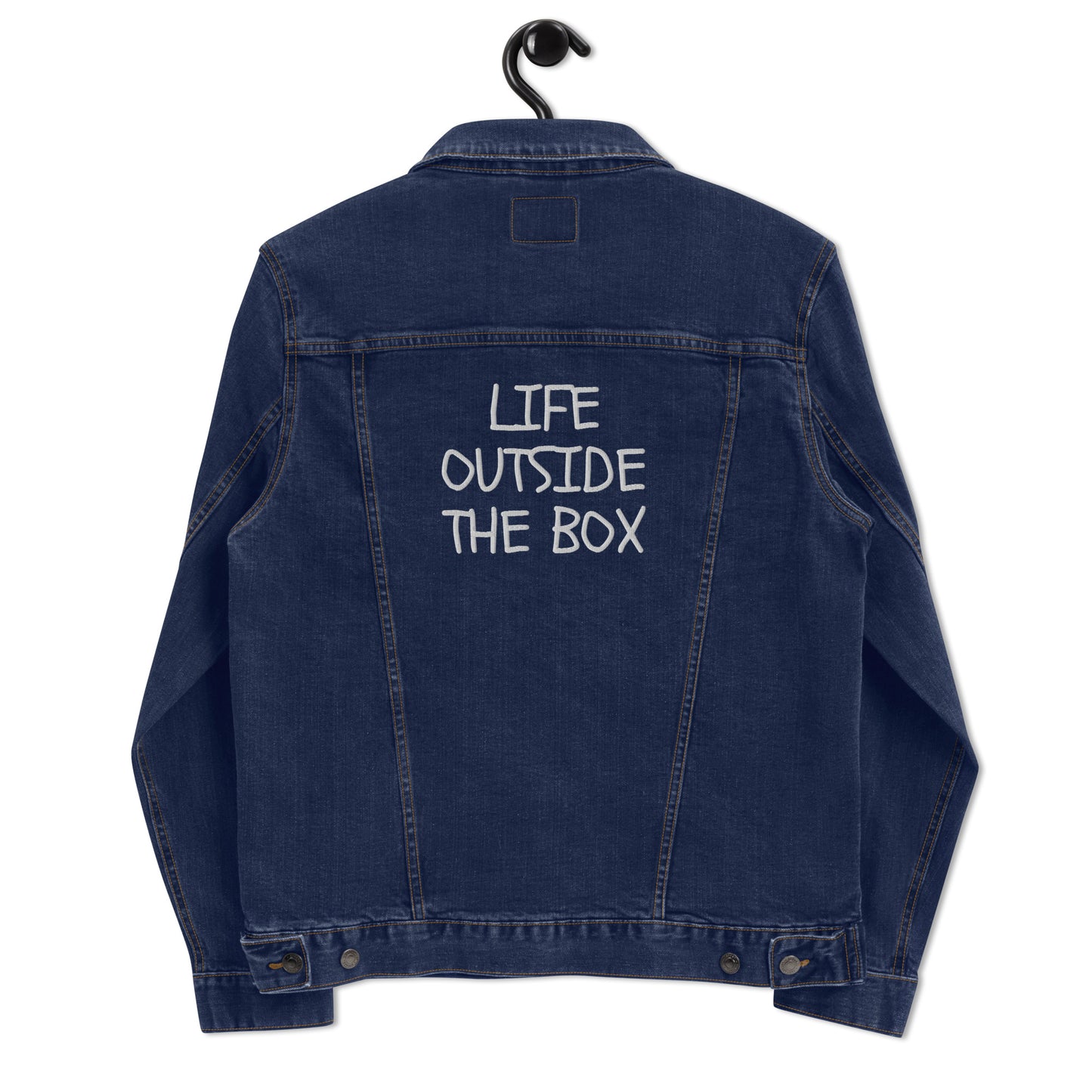 LOTB Unisex Denim Jacket (White Logo)