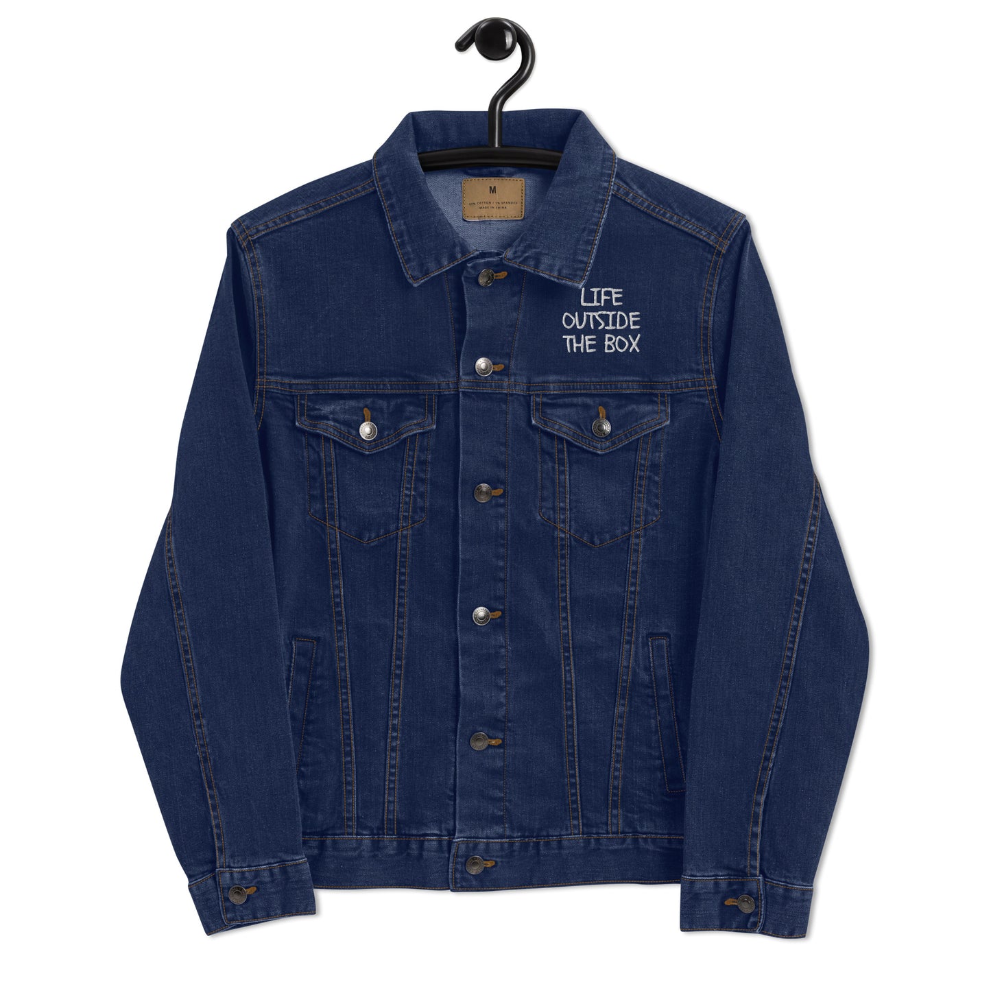 LOTB Unisex Denim Jacket (White Logo)