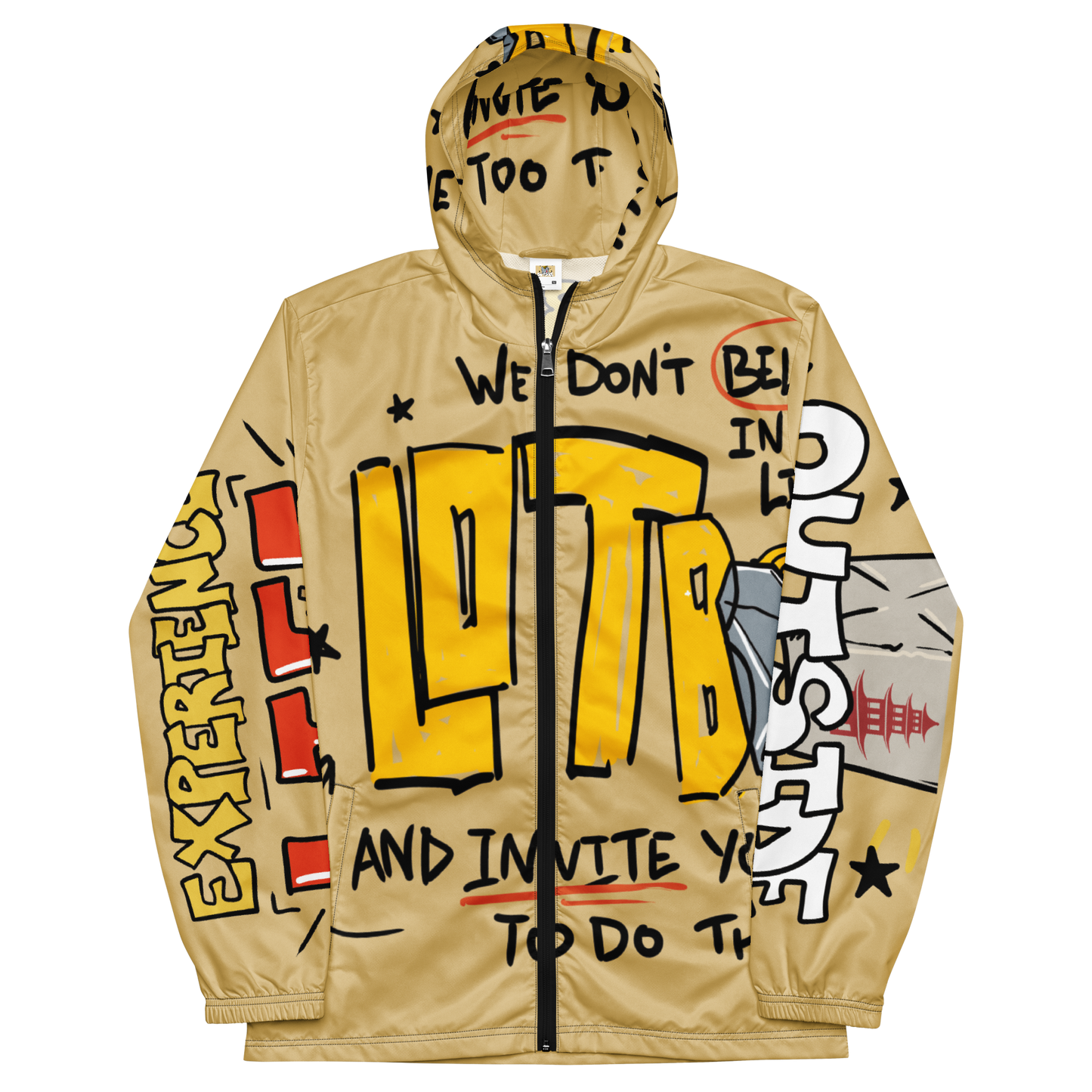 LOTB Lo Mein Men’s Windbreaker (SAND)