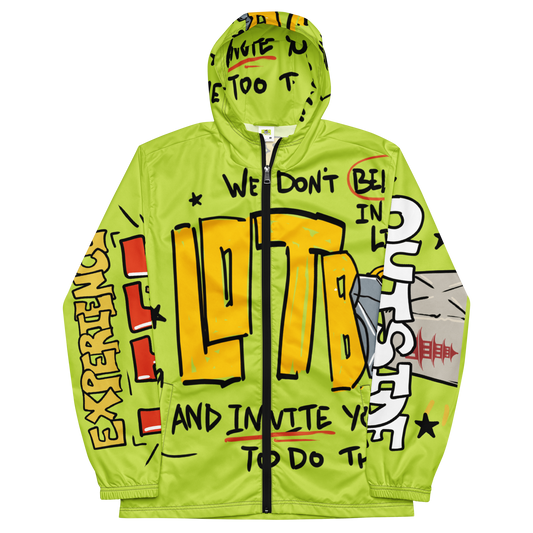 LOTB Lo Mein Men’s Windbreaker (LIME)