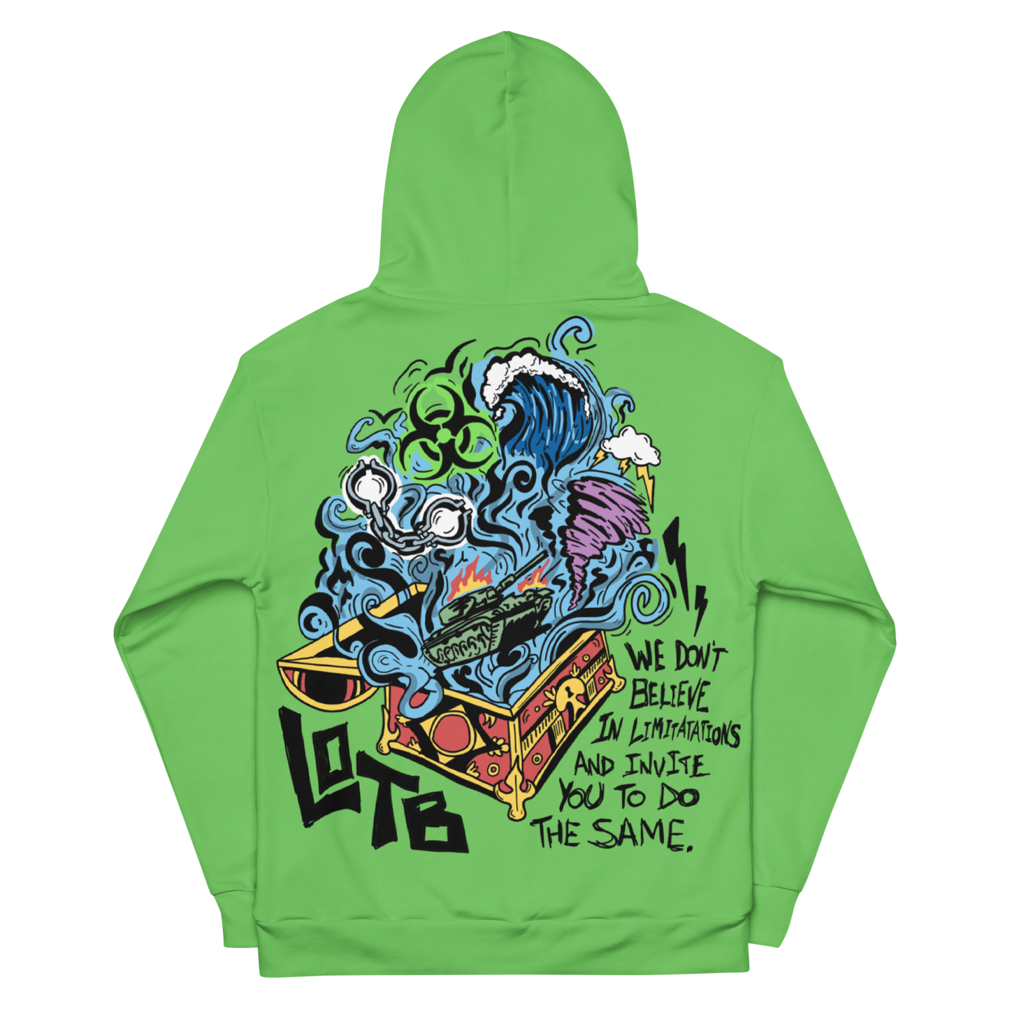 LOTB Pandora's Box Unisex Hoodie (LIME)