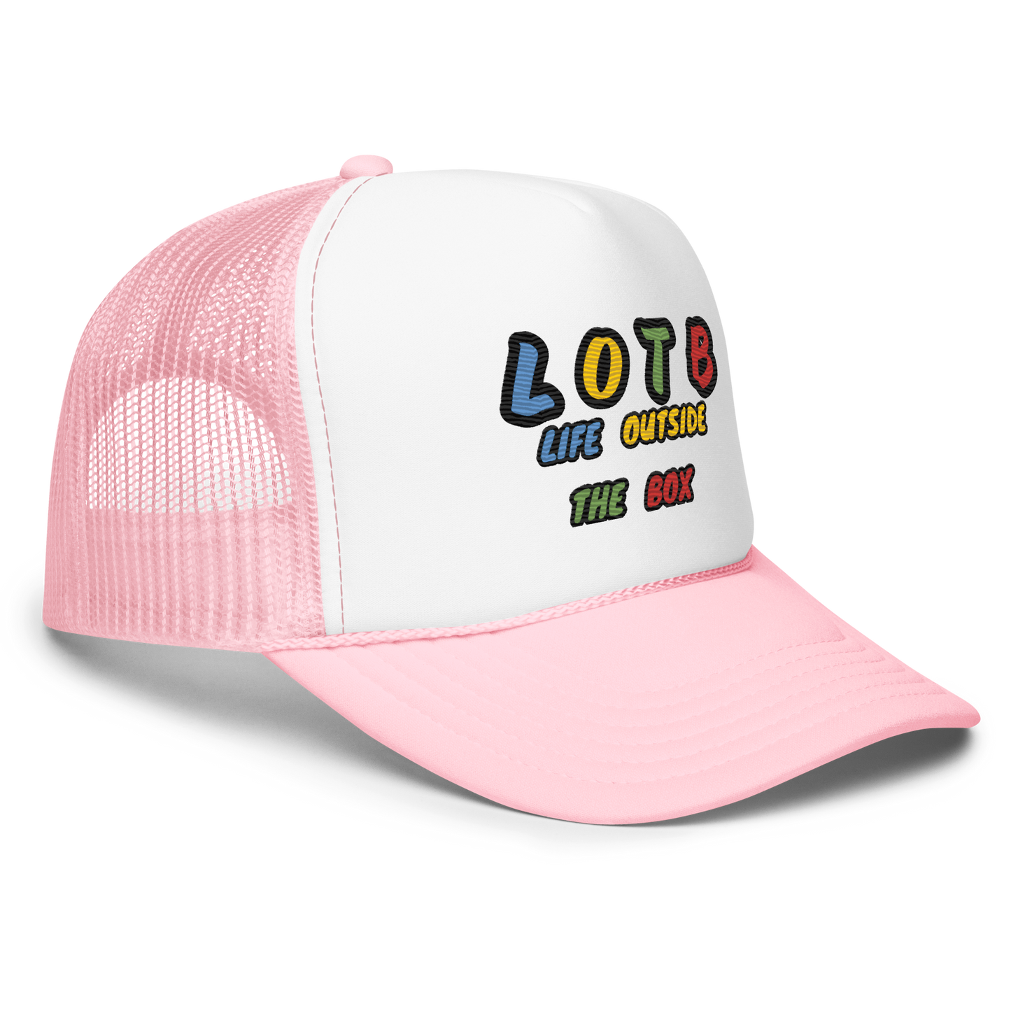 LOTB Multi Color Logo Foam Trucker Hat (with words)