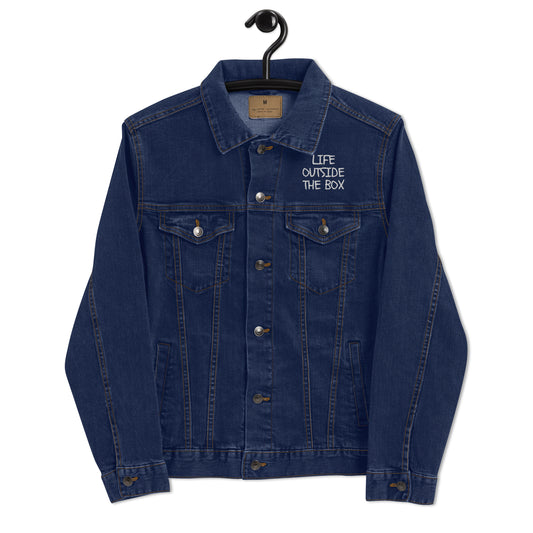 LOTB Unisex Denim Jacket (White Logo)