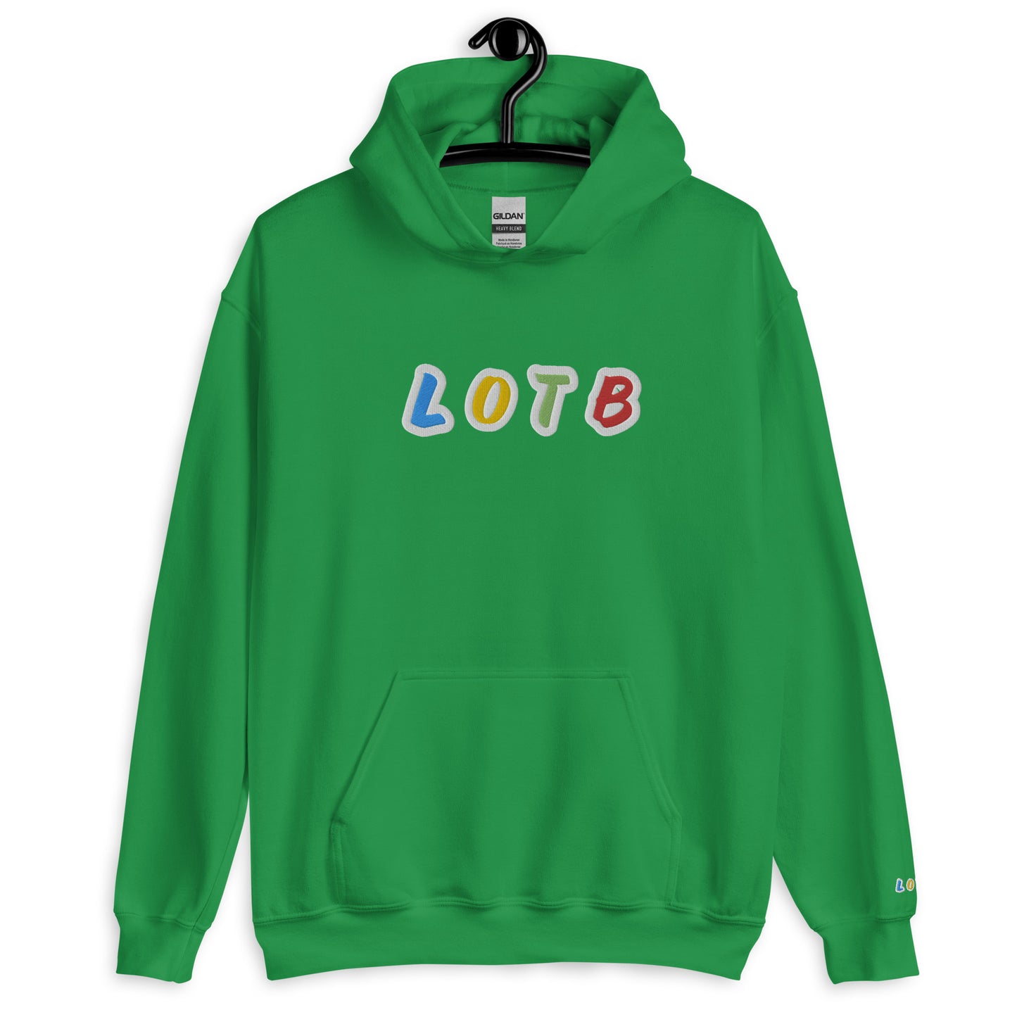 LOTB Logo Unisex Hoodie (White Multi Colored)