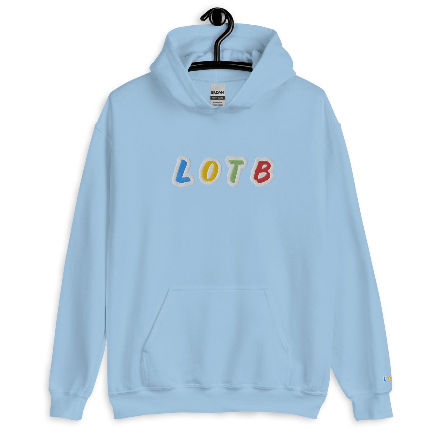 LOTB Logo Unisex Hoodie (White Multi Colored)