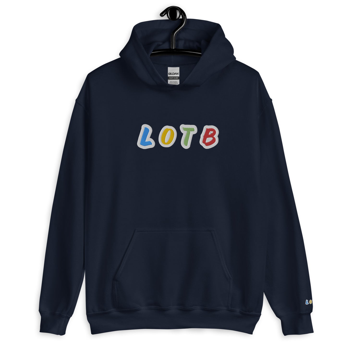 LOTB Logo Unisex Hoodie (White Multi Colored)