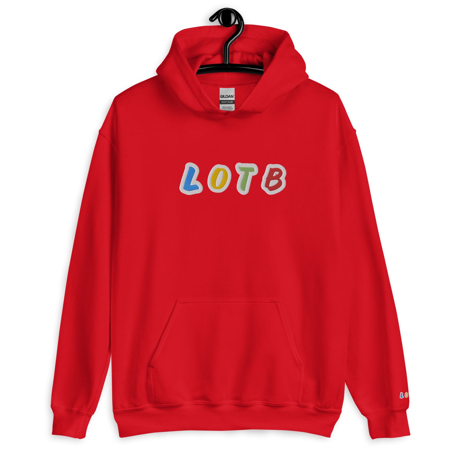 LOTB Logo Unisex Hoodie (White Multi Colored)