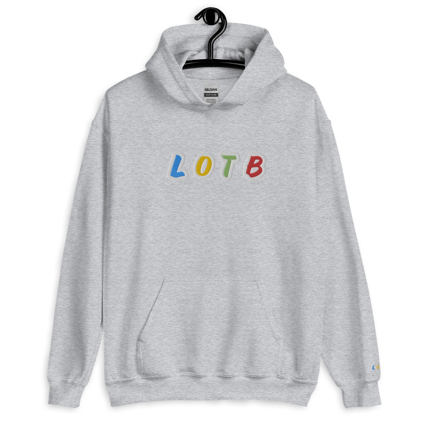 LOTB Logo Unisex Hoodie (White Multi Colored)