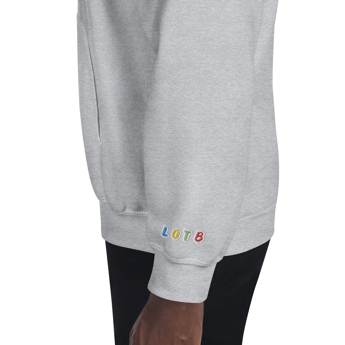 LOTB Logo Unisex Hoodie (White Multi Colored)