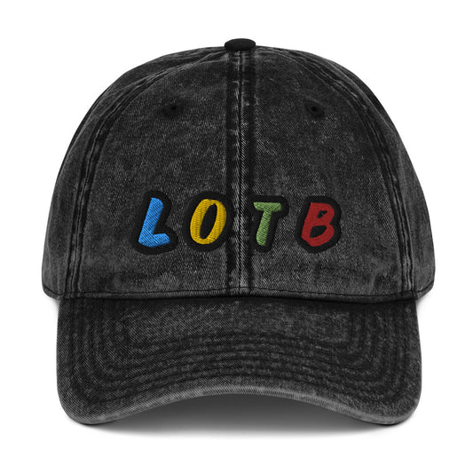 LOTB Multi Colored Vintage Cotton Twill Cap