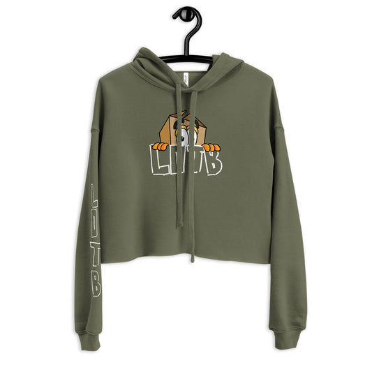 LOTB Box Logo Women's Crop Hoodie